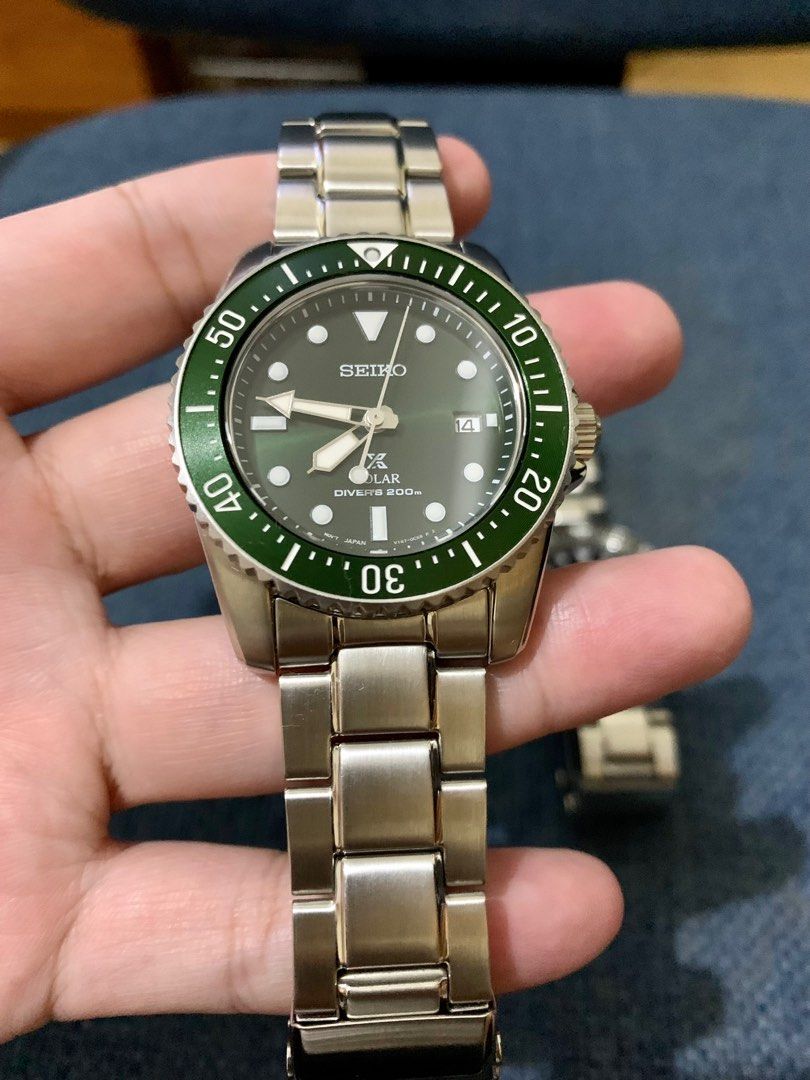 Green Seiko Solar Prospex Diver  Men's Watch, Men's Fashion, Watches  & Accessories, Watches on Carousell