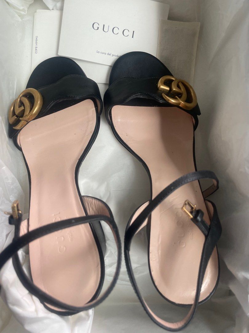Gucci sandals mid heel online