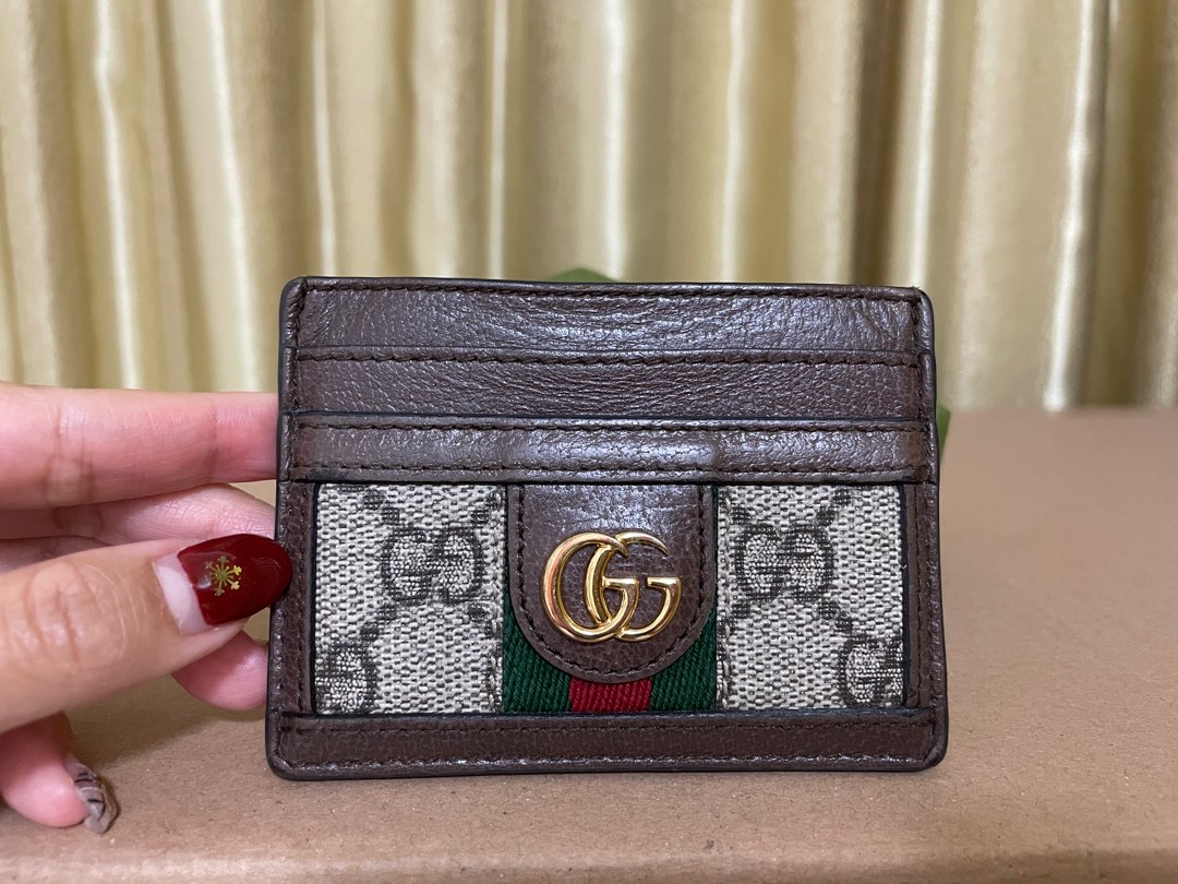 Gucci 523159 Ophidia GG Supreme Card Holder Card Case Used from Japan