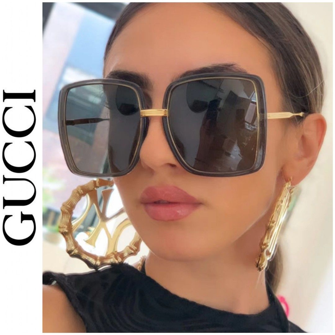 Oversized gucci deals sunglasses