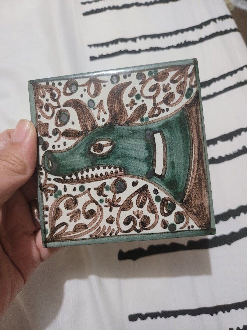 Handpainted Spanish Tile from Valencia Spain (Category: Wall Decor) located in Marikina City. Submitted by mypeculiarcloset (Listing ID 1209543172, Image 1). Description: Handpainted Spanish Tile from Valencia Spain Signed and marked made in Spain 4×4.