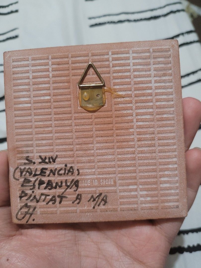 Handpainted Spanish Tile from Valencia Spain (Category: Wall Decor) located in Marikina City. Submitted by mypeculiarcloset (Listing ID 1209543172, Image 2). Description: Handpainted Spanish Tile from Valencia Spain Signed and marked made in Spain 4×4.