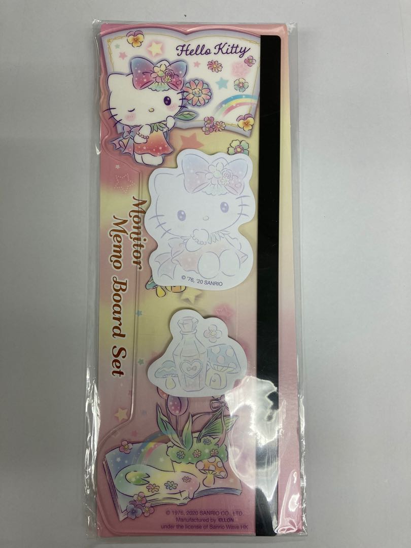 Hello Kitty monitor memo board set, 興趣及遊戲, 手作＆自家設計, 文具 - Carousell