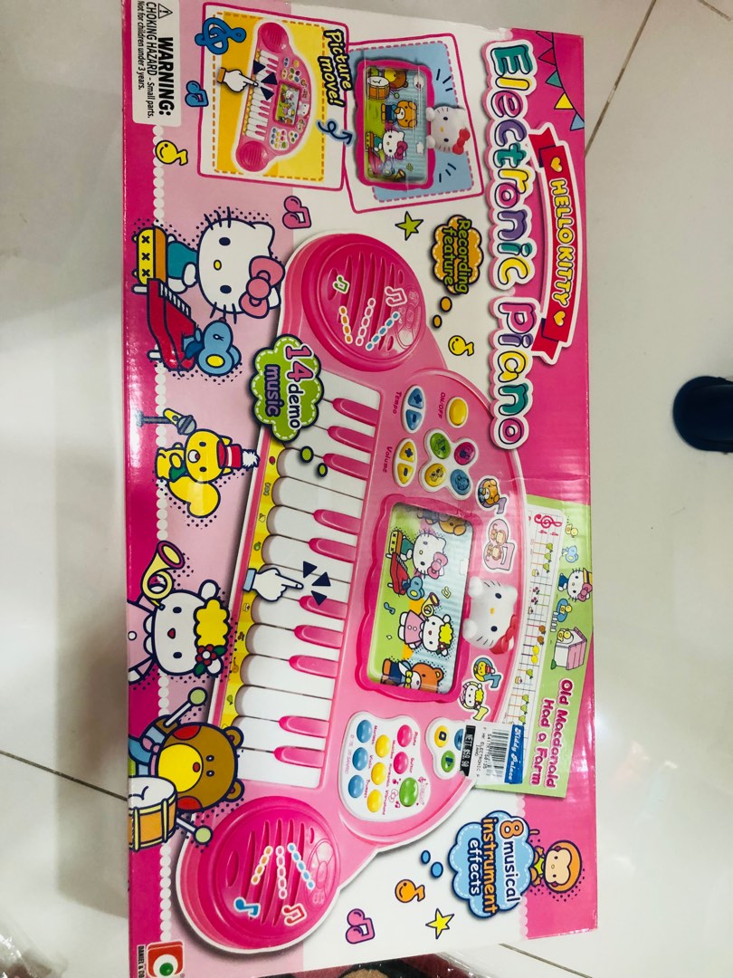 Hello Kitty Piano kids, Hobbies & Toys, Toys & Games on Carousell
