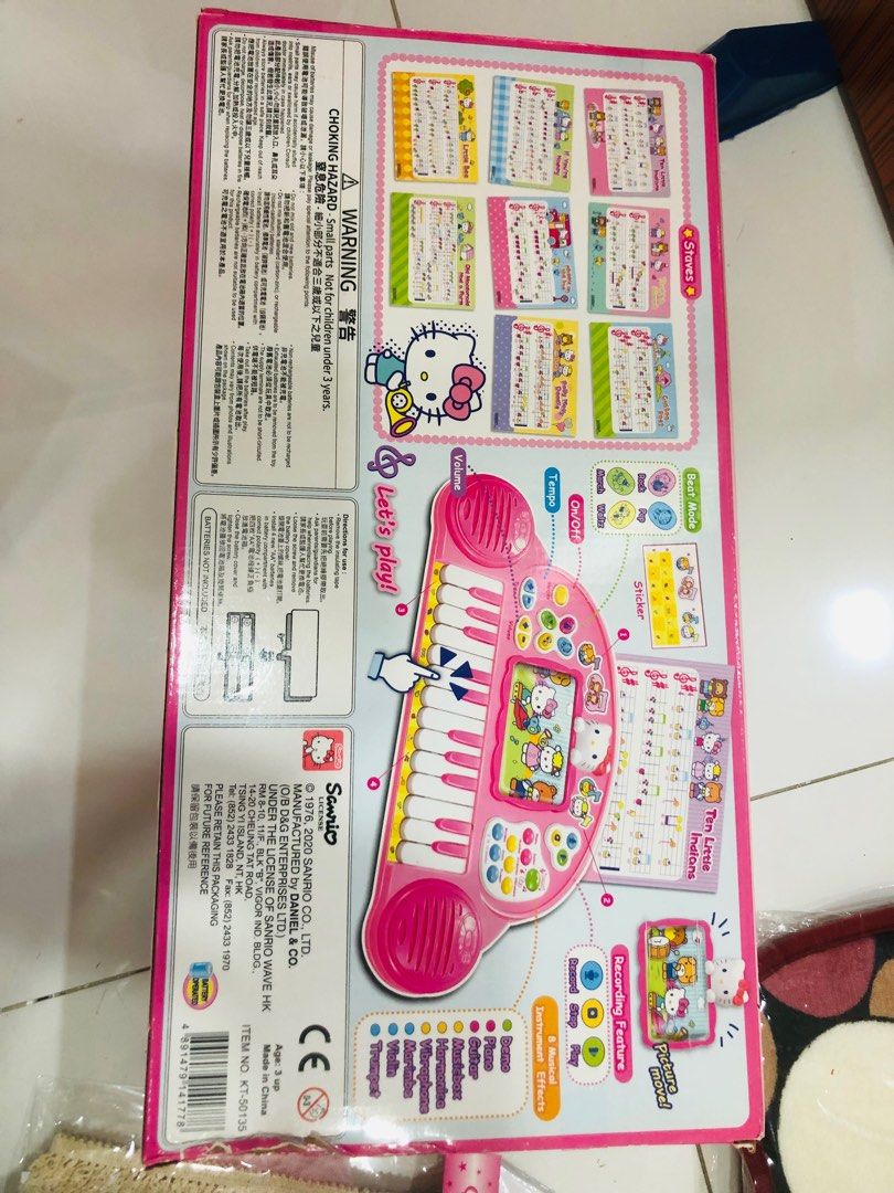 Musical Slideboard Toy – Cute Hello Kitty Design with Lights & Music (3+ Years)