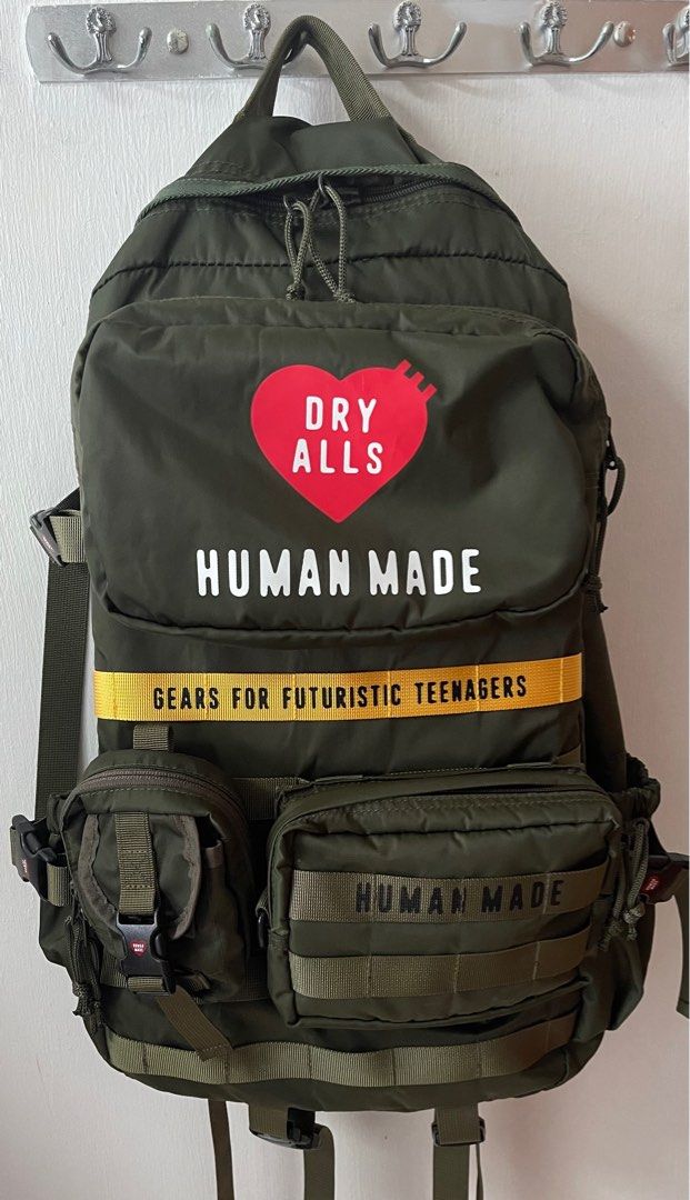 正規販売店]HUMANMADE Drawstring Backpack Olive Drab リュック | sos