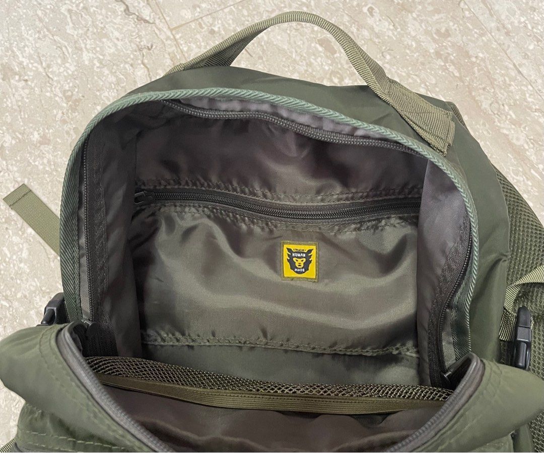 Human Made Military Backpack Olive Drab , Men's Fashion, Bags