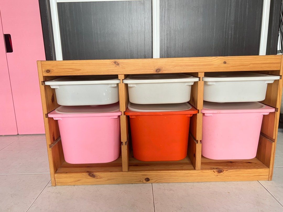 IKEA Furniture kids toy book wood storage, Babies & Kids, Baby Nursery