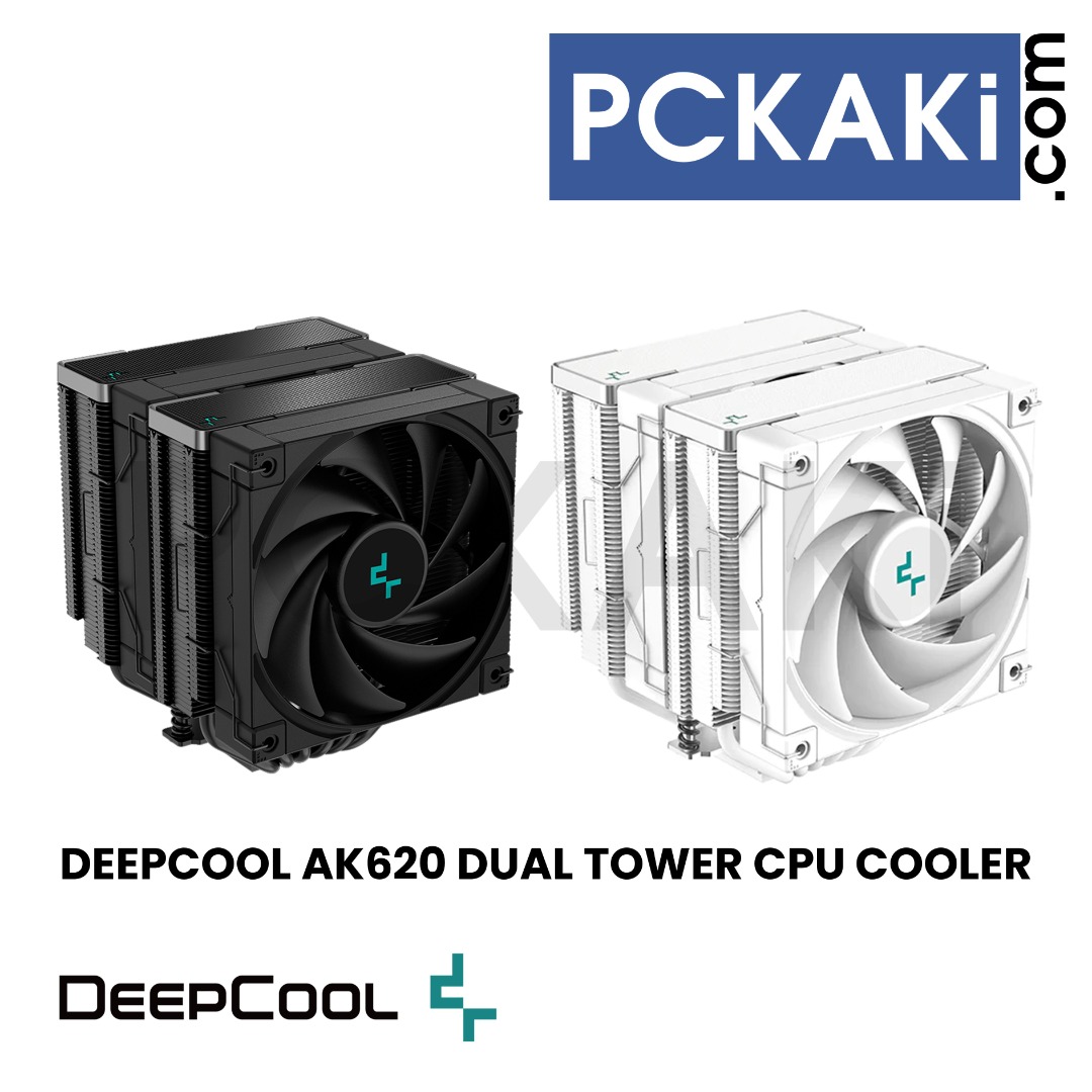 DeepCool AK620 Zero Dark CPU Air Cooler Mighty 260w TDP All-Black