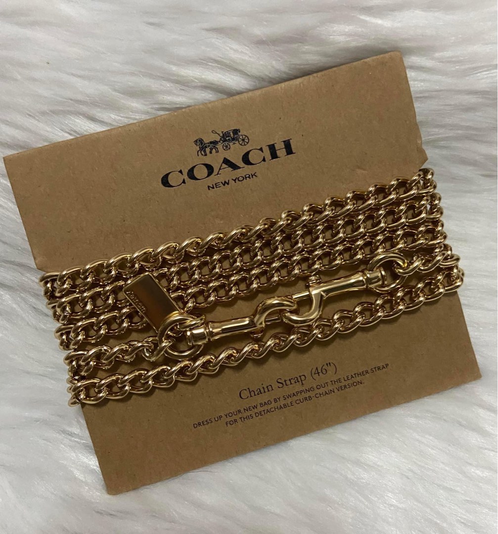 Coach Gold Chain Strap - 46