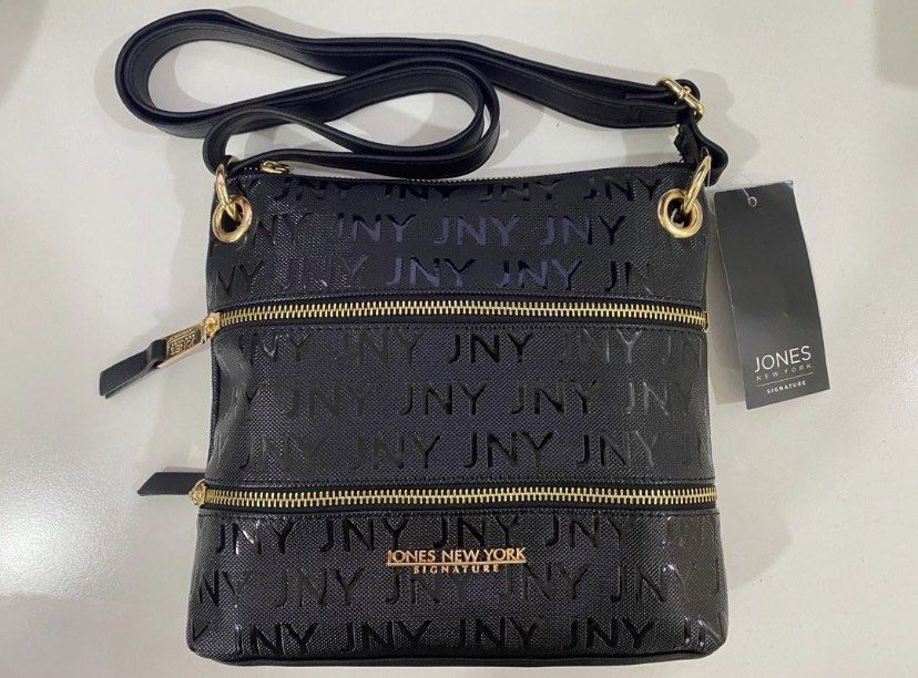 Jones New York Signature Purse Should Bag Metalic Gold Adjustable Stra –  Sorting with Samantha LLC