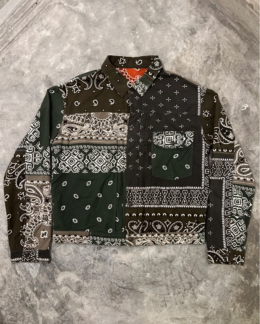 Kapital Flannel Reversible Bandana 1st Jacket Men s Fashion