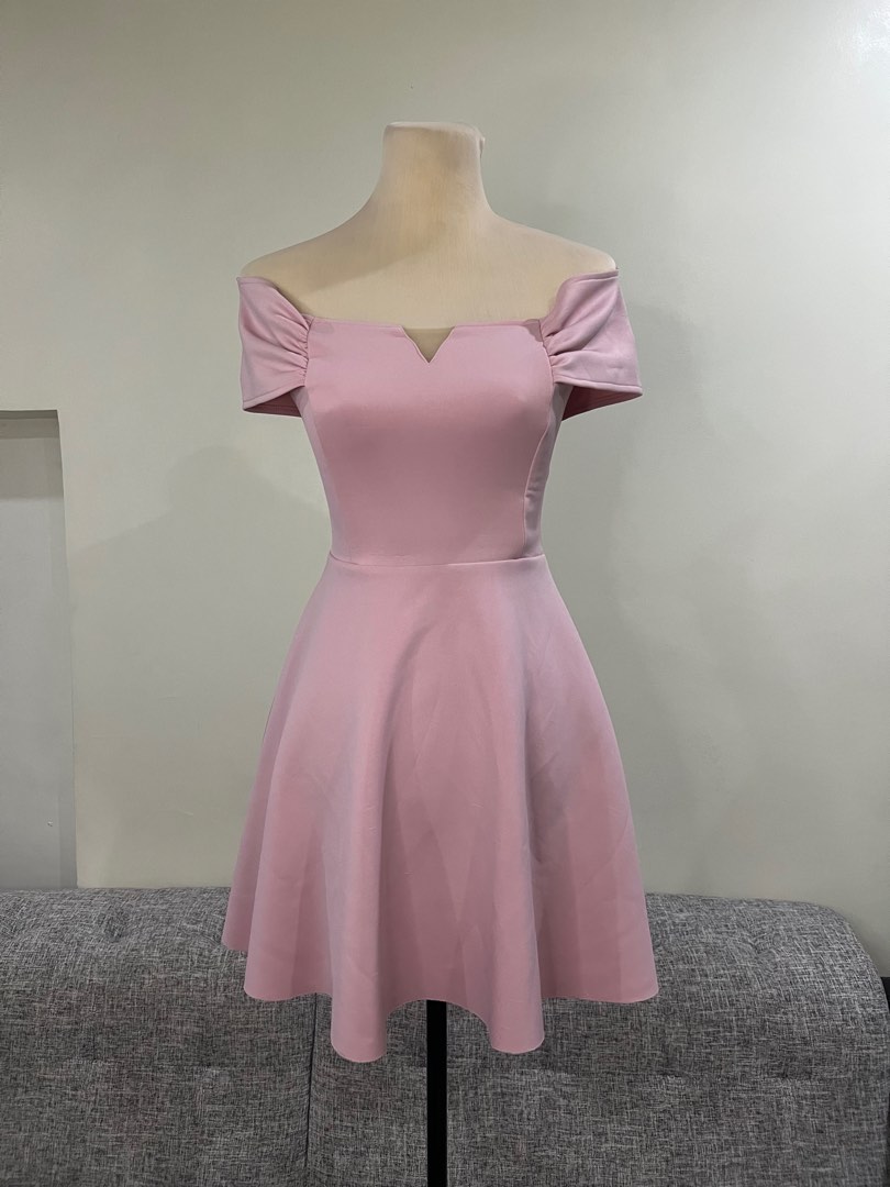 Karimadon Cocktail Dress - Pastel Pink, Women's Fashion, Dresses & Sets ...