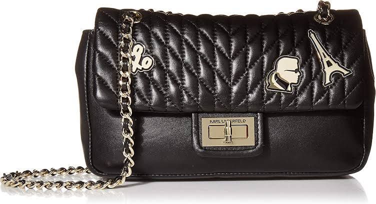 Karl lagerfeld best sale quilted shoulder bag