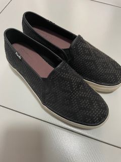 KEDS slip on platform shoes black size 5.5