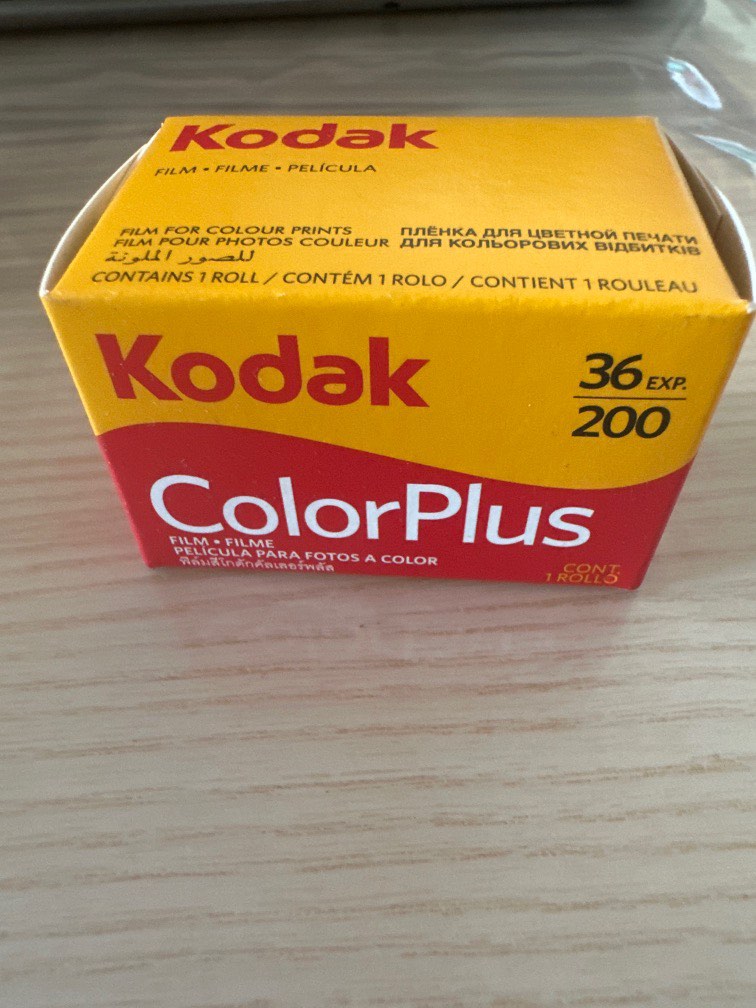 Kodak COLOUR plus 36exp 200 film roll, Photography, Photography