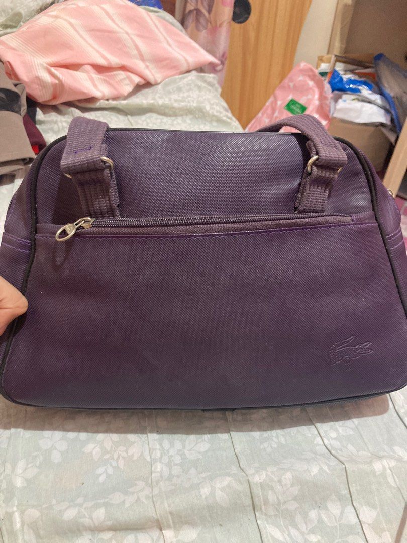 Lacoste Made in Korea Purple Bag, Women's Fashion, Bags & Wallets