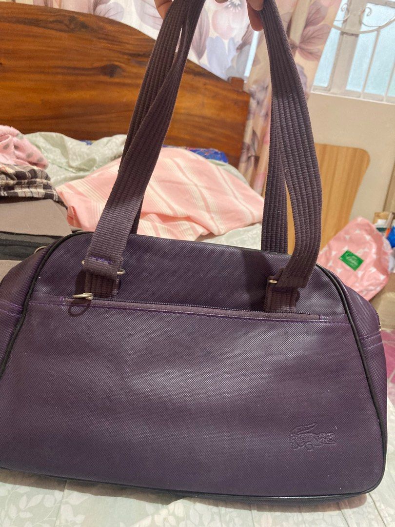 Lacoste Made in Korea Purple Bag, Women's Fashion, Bags & Wallets