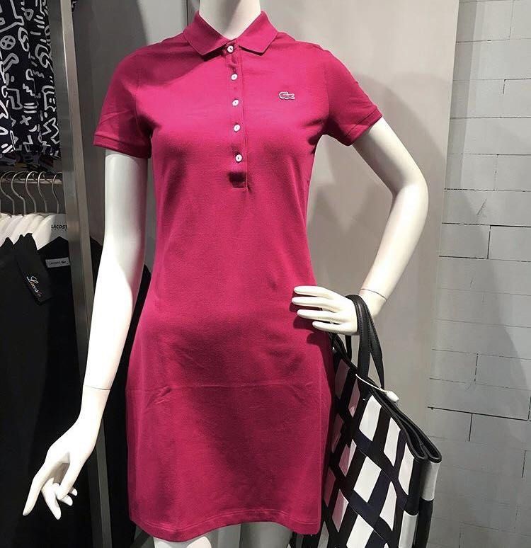 Lacoste Women s Classic Short Sleeve Stretch Mini Pique Polo Dress