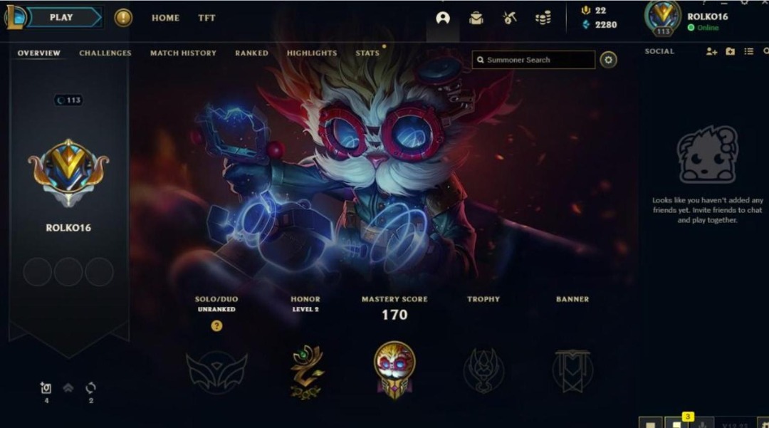 League of legends Riot SEA Servers Unranked account, Video Gaming ...