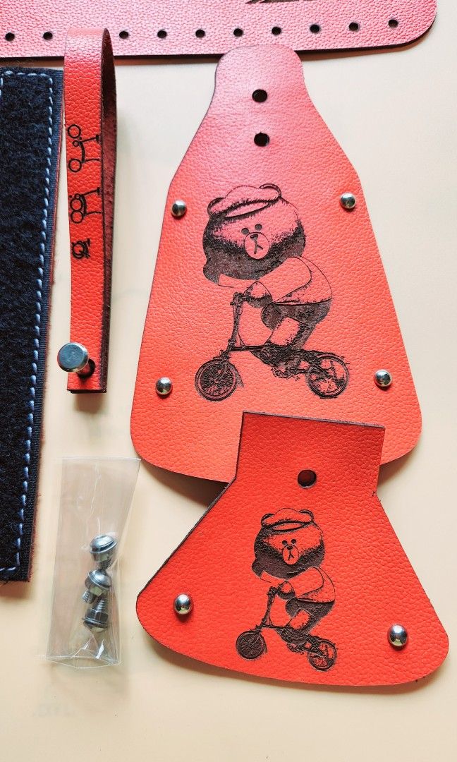 LEATHER FRAME PROTECTOR + STEM PROTECTOR + PULLER + MUDGUARD FLAP SET