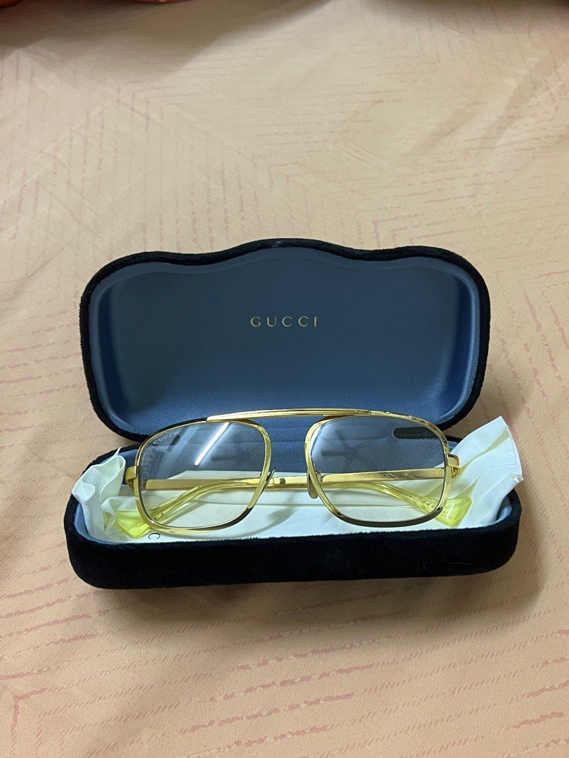 LIMITED EDITION ONLY ONE IN MALAYSIA Gucci love parade edition gold frame glasses