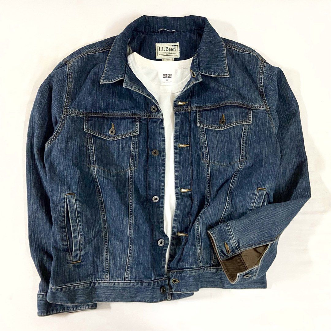 Ll bean clearance denim jacket mens