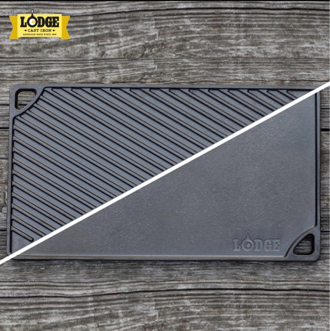 Lodge Cast Iron Double Reversible Grill/Griddle (Category: BBQ, Grills & Hotpots) located in Taguig. Submitted by lucesmm (Listing ID 1209514270, Image 3). Description: Size: 16.75x9.5” Used only ONCE. Priced at Php 4,395 in stores. I bought this from Gourdo’s in 2022. .