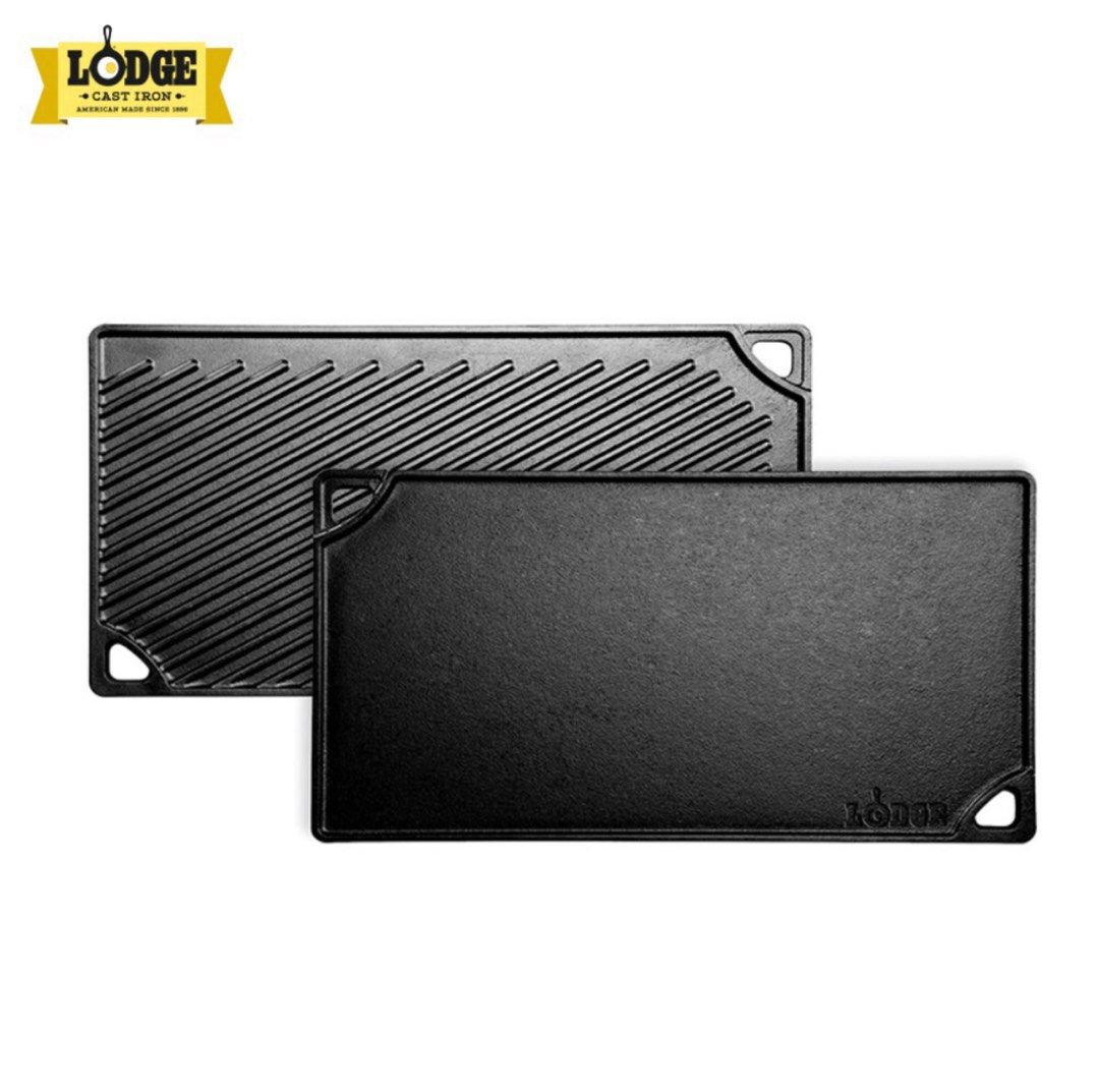 Lodge Cast Iron Double Reversible Grill/Griddle (Category: BBQ, Grills & Hotpots) located in Taguig. Submitted by lucesmm (Listing ID 1209514270, Image 2). Description: Size: 16.75x9.5” Used only ONCE. Priced at Php 4,395 in stores. I bought this from Gourdo’s in 2022. .