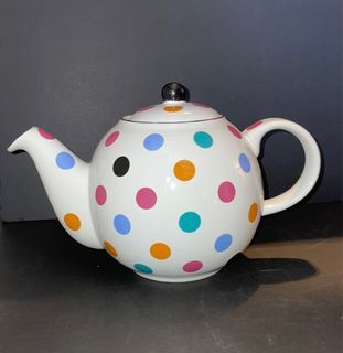 London Pottery Globe Polka Dot Teapot Decorative Tea Pot