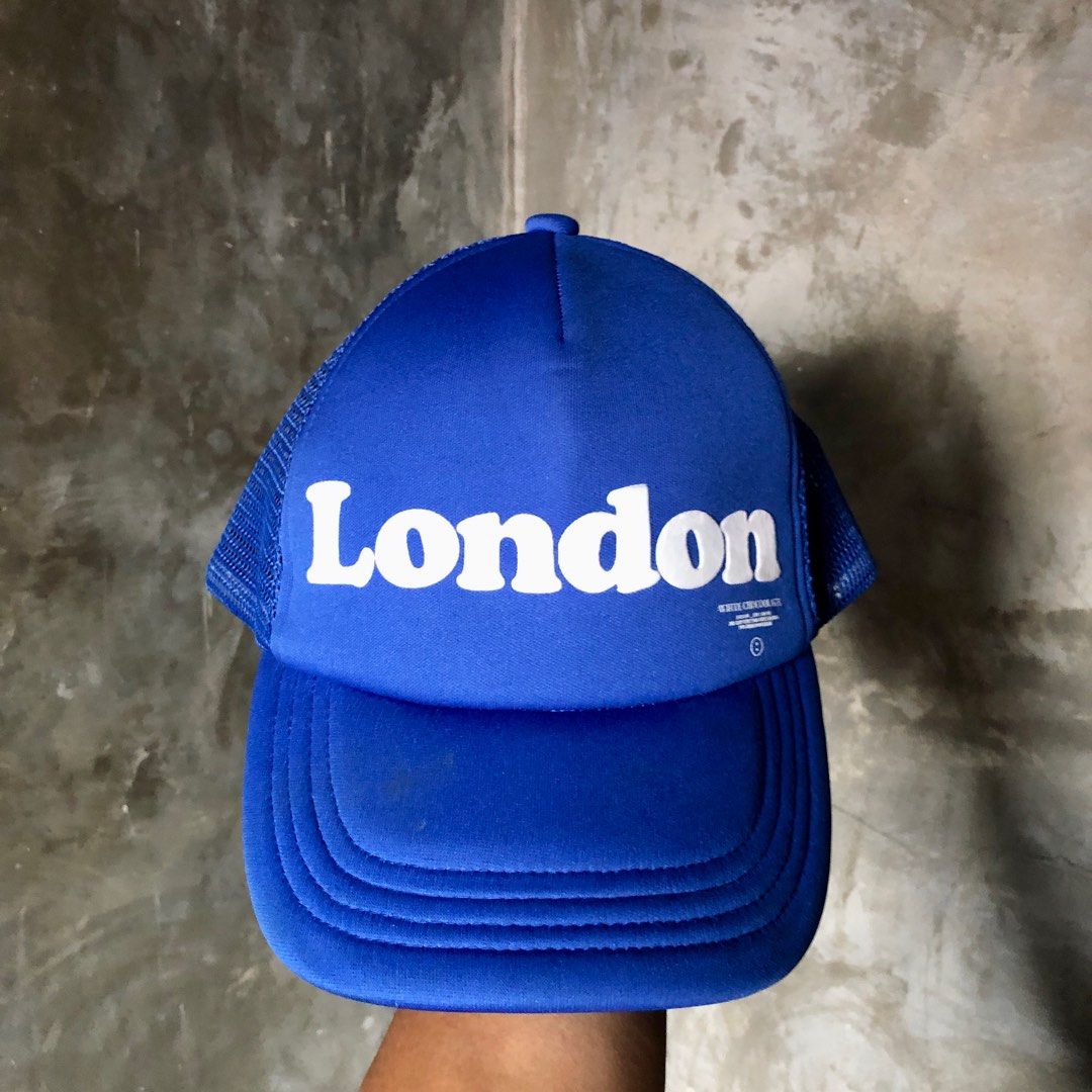 London Trucker Hat by White Chocoolate (Category: Caps & Hats) located in Tarlac. Submitted by _dam3 (Listing ID 1209523996, Image 1). Description: London Trucker Hat by White Chocoolate OSFA very good condition 350 + sf only.