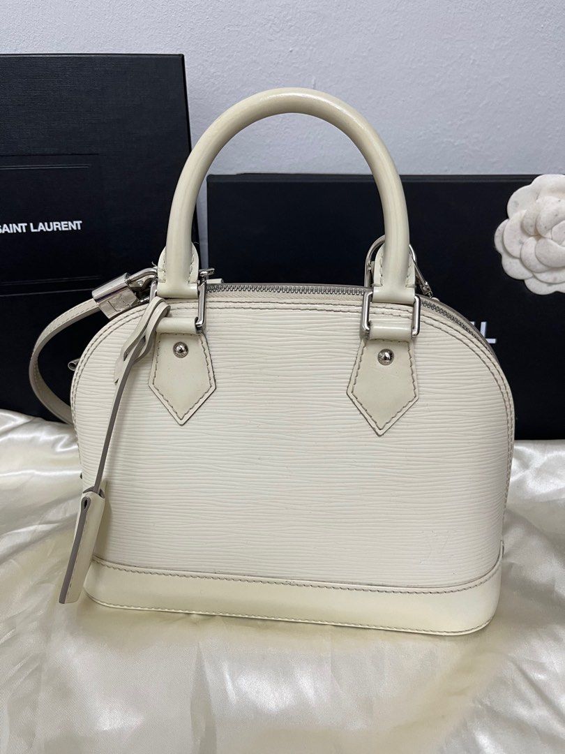 SALE! Louis Vuitton Alma BB in Epi leather Ivory mini bag, Women's Fashion,  Bags & Wallets, Purses & Pouches on Carousell