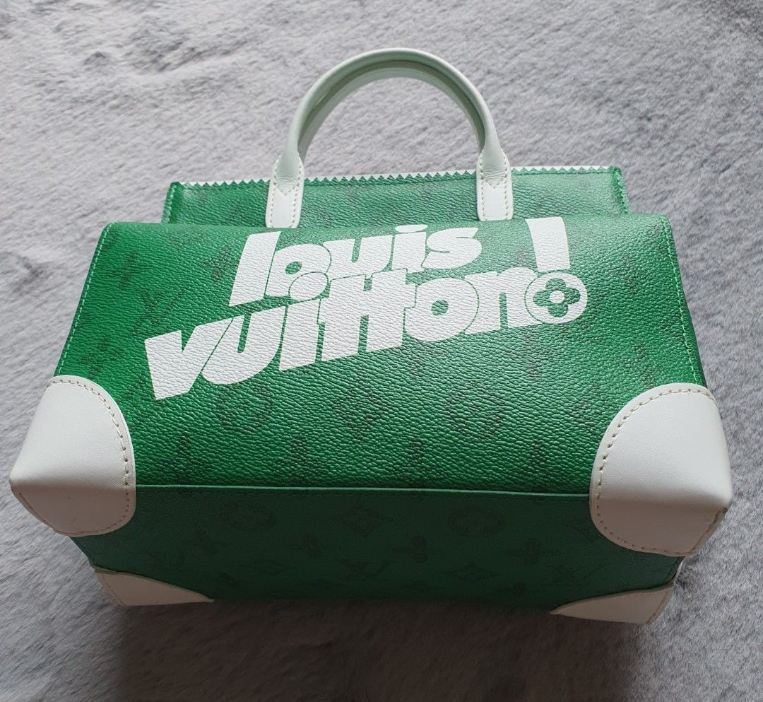 Louis Vuitton Litter Bag Monogram Green in Coated Canvas with Silver-tone -  US