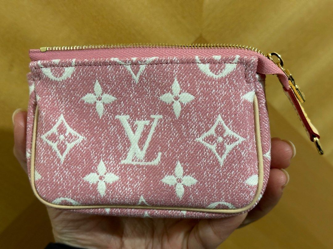 Louis Vuitton Pink Denim Micro Pochette SOLD OUT! BNIB! Fast Ship