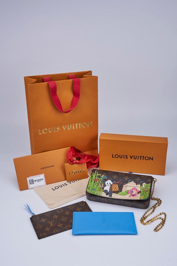 Louis Vuitton Felicie Pochette Monogram Vivienne Myosotis Blue