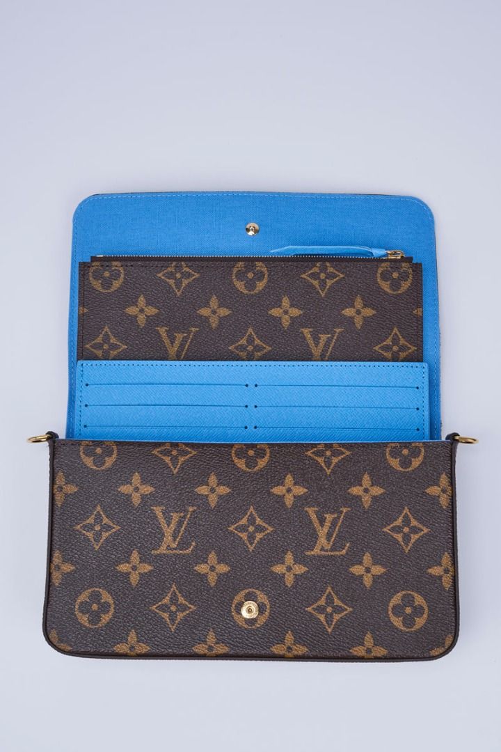 Louis Vuitton Felicie Pochette Monogram Vivienne Myosotis Blue in
