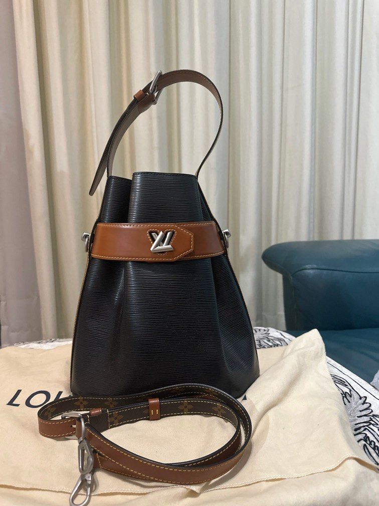 Louis Vuitton Twist Bucket Cuir Épi Noir - IconPrincess