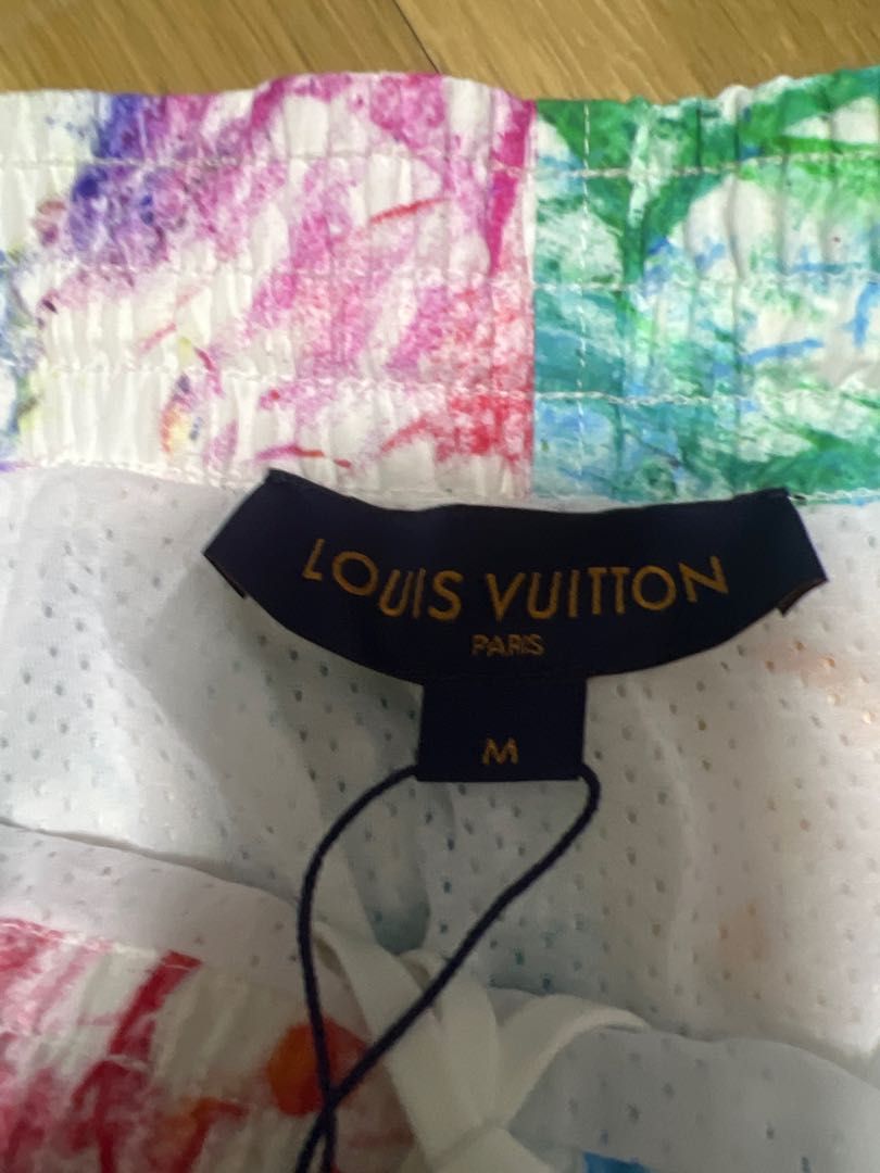 Louis Vuitton 2021 Watercolor Swim Trunks - White, 13 Rise Swimwear,  Clothing - LOU687472