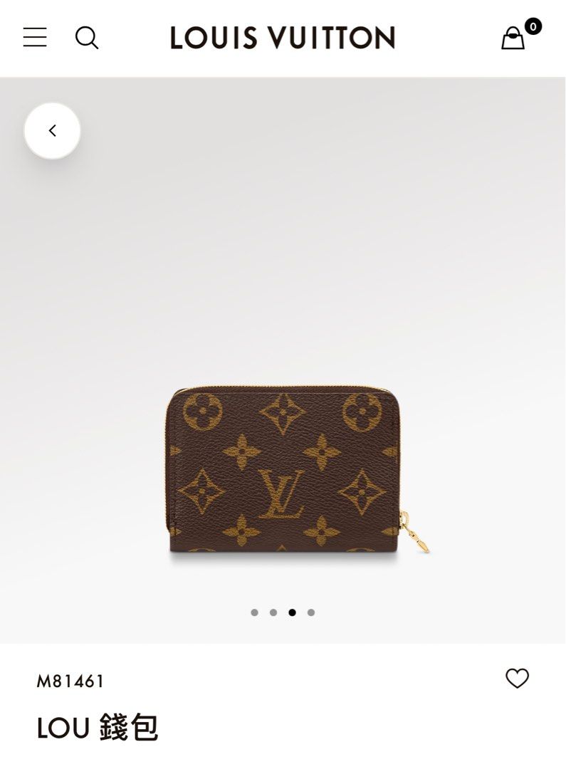 Louis Vuitton M81461 Lou Wallet, Brown, One Size