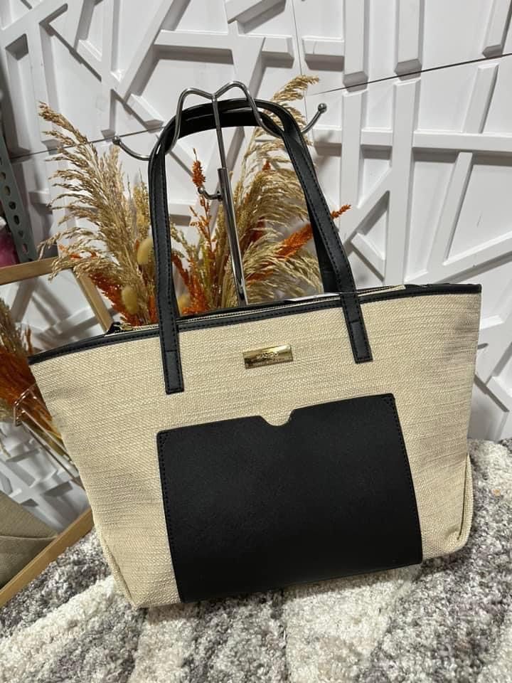 MANGO Canvas Tote Women s Fashion Bags Wallets Tote Bags on Carousell