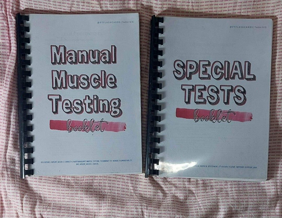 Manual Muscle Testing (MMT) & Special Test (ST) flashcards, Hobbies ...
