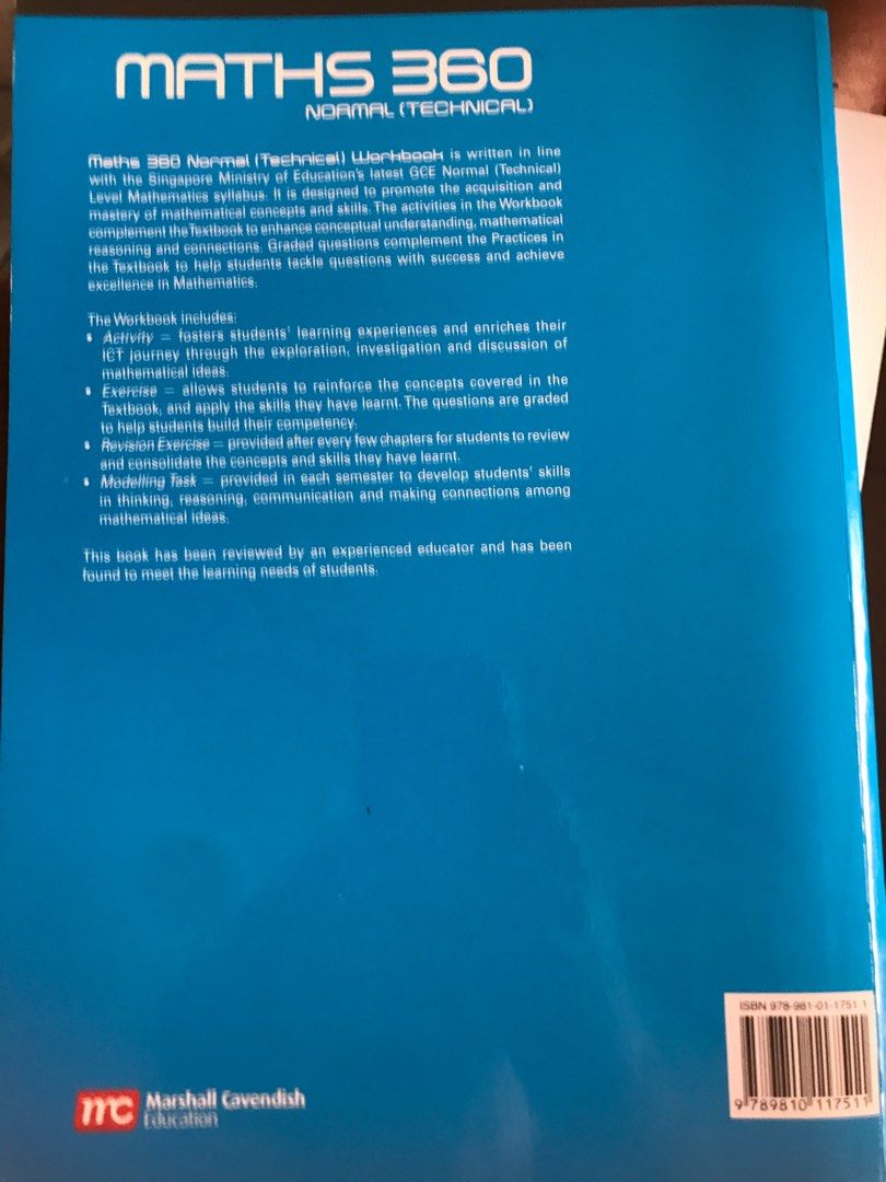 Maths 360 Normal Technical Sec 1 Workbook, Hobbies \u0026 Toys, Books \u0026 Magazines, Textbooks on Carousell