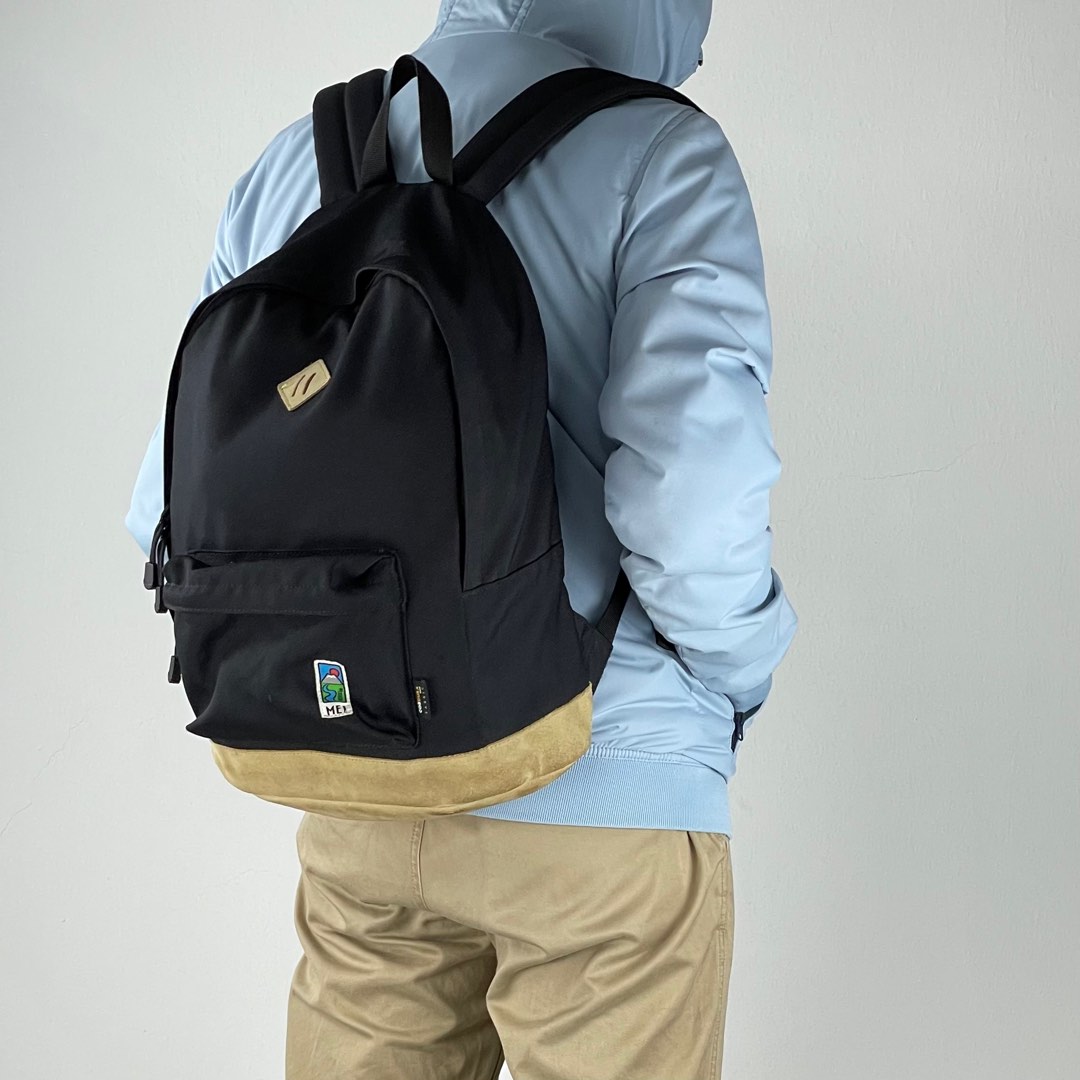 Mei Bag Backpack Black Leather not Outdoor Eastpak Jansport Men s