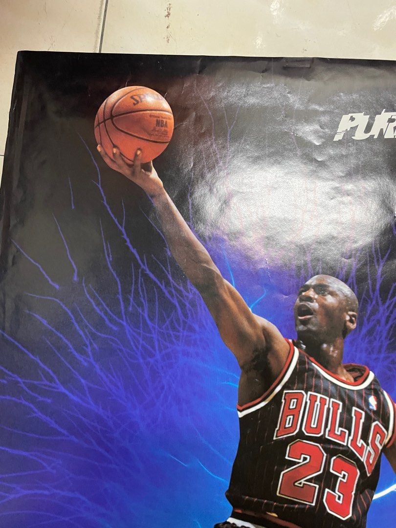 マイケルジョーダン PURE ENERGY ポスター Vintage Michael Jordan Chicago Bulls Poster Promo Pure