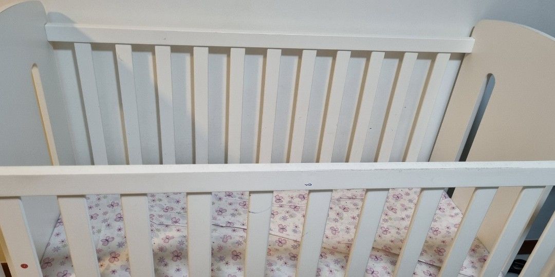 MICUNA Baby Cot with Mattress, Babies & Kids, Baby Nursery & Kids