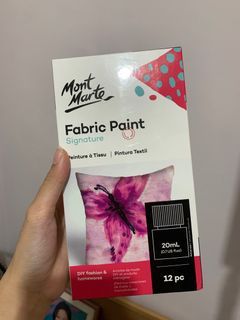 Mont marte 12 colors Fabric paint