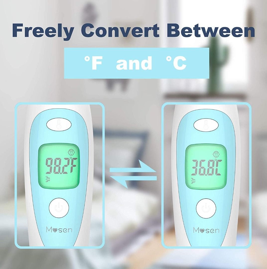 Mosen Baby Thermometer, Thermometer for Fever Ear and Forehead, Kid and
