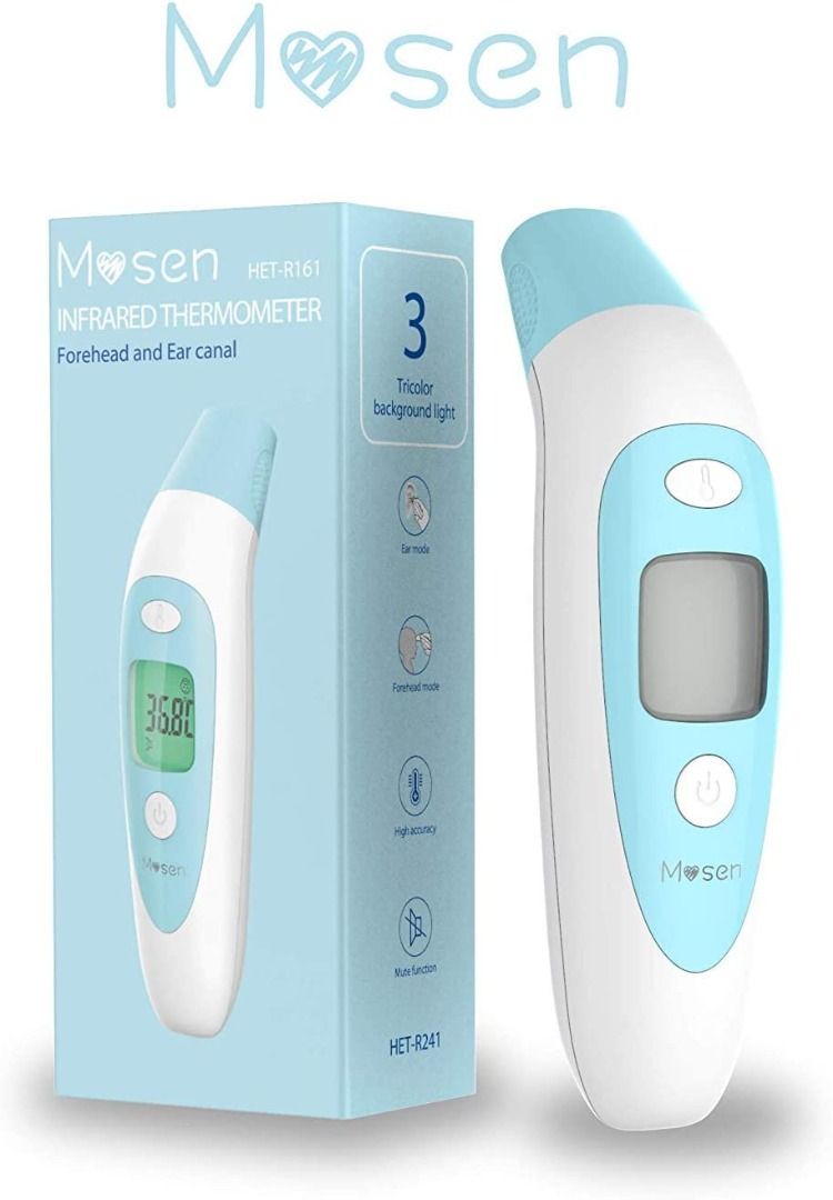 Mosen Baby Thermometer, Thermometer for Fever Ear and Forehead, Kid and