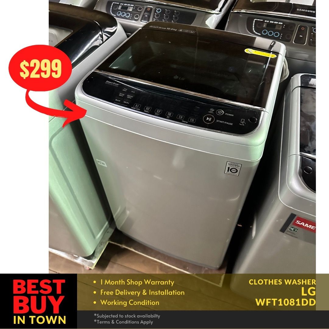 Lg 10kg front shop load washing machine