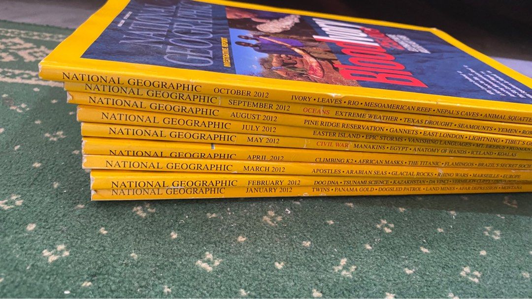 National Geographic Magazines Complete Collection 2007-2012, Hobbies ...